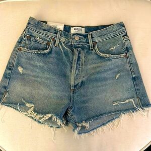 NWT - AGOLDE Jaden High-Rise Cut Off Short